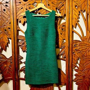 Rouched green dress